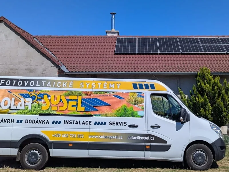 Dodávka SOLAR SYSEL u hotové instalace